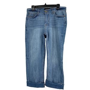 Women’s Who What Where Target Boyfriend Cuffed Crop Jeans Size 2 1804